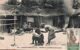 CPA - LASTOURSVILLE - Salon De Coiffure Adouma - Edition? (Affranchissement TP) - Gabun