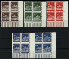 286-290 Brandenburger Tor, ER-Viererblock U.r., Satz ** - Unused Stamps
