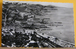 (NIZ4) NIZZA / NICE - PANORAMA DE NICE A LA FRONTIERE ITALIANNE - ALLA FRONTIERA ITALIANA - NON  VIAGGIATA - Cartes Géographiques