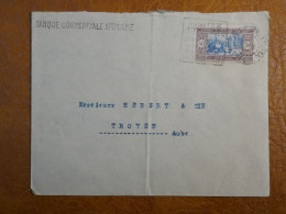 J 29  SENEGAL     LETTRE BANQUE   1935  A TROYES  AUBE AFF. INTERESSANT++ - Brieven En Documenten