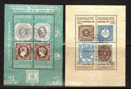 Danemark - (1975-76) - 2 BF - HAFNIA 76 - Obliteres - Blocks & Sheetlets