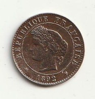 1 CENTIM 1892 A  FRANKRIJK /179/ - 1 Centime