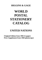 Higgins & Gage WORLD POSTAL STATIONERY CATALOG UNITED NATIONS (PDF-FILE) - Postwaardestukken