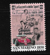 SAINT MARIN FERRARI Et FAUSTO COPPI CHAMPION DU MONDE - Auto's