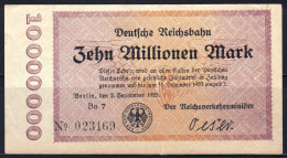 Germany 1923 Banknote 10,000,000 Mark P- S1014(1) Prefix Bo 7 Fine Circulated + FREE GIFT - 10 Millionen Mark