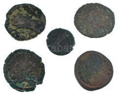 Római Birodalom 5db-os Bronz érmetétel T:VF,F Roman Empire 5pcs Bronze Coin Lot C:VF,F - Non Classés