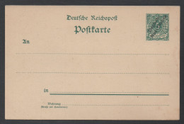 NEU GUINEA - NOUVELLE GUINEE / 1898 # P1 GSK MIT WZ - ENTIER POSTAL AVEC FILIGRANE - German New Guinea