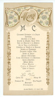 MENU  Fait à AY SUR MOSELLE 57 ( Année 1907 ) - Menus