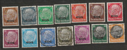 FRANCE. Petit Lot D'oblitérés D'Alsace (Elsass) Avec N° 8, 9, 10, 11, 12, 13, 14, 15, 16, 17, 18, 19, 20, 23. Petit Prix - Used Stamps