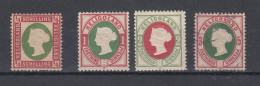 Héligoland  4 Timbres  Avec Trace De Charnières - Helgoland