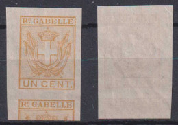 Italy Ca 1890 Revenue 1c RE. GABELLE (*) Mint - Steuermarken