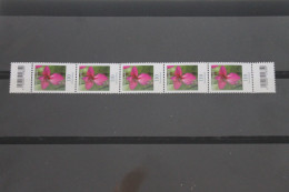 Deutschland; Freimarke Blumen; 5er-Streifen; 110 C. Wildgladiole; ZN 195; MiNr. 3471; MNH - Rollenmarken