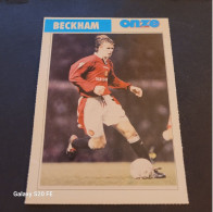 Fiche Illustrée Sport Football ** Onze Mondial   ** Angleterre **  David Beckham - Sport