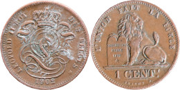 BELGIQUE - 1902 - UN CENTIME - Léopold II - 20-113 - 1 Cent