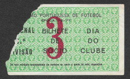 Portugal Ticket Football Futebol 1ª Divisão 1976 - 77 Soccer Game Ticket - Tickets D'entrée
