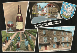 - 39 - ARBOIS (Jura) - Multi Vues Et Blason - Scan Verso - - Arbois