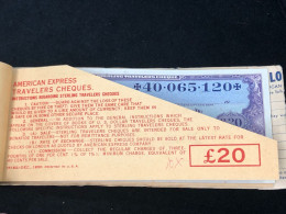 AMERICAN-EXPRESS-TRAVELERS-CHEQUES RECORD(BANK NOTE COMPANY) YEAR 1950 /20 DOLLAR)30pcs 20USD Good Quality - Altri – America