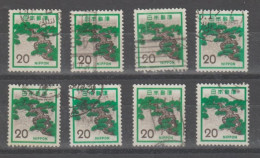 JAPAN:  1971/72  PINE  -  20 Y. USED  STAMPS  -  REP. 8  EXEMPLARY  - YV./ TELL. 1034 - Usados