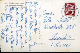 X0744 Saar/sarre Circuled Card 1953 With 18f. Keramik, To Switzerland - Storia Postale