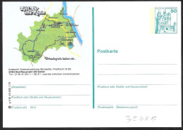 Germania/Germany/Allemagne: Intero, Stationery, Entier, Mappa, Map, Carte - Géographie