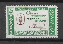 USA 1960.  Credo Sc 1144  (**) - Unused Stamps