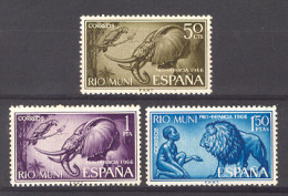 Rio Muni 1966 - Pro Infancia Ed 69-71 (**) - Eléphants