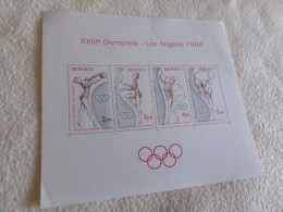 BF 27 XXIII JEUX OLYMPIQUES  LOS ANGELES 1984 (cote 9.5 Euros) - Blocs