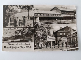 Grenzbahnhof Bayerisch Eisenstein, Landesgrenze, 1956 - Hof