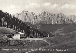 CARTOLINA  C19 S.MARTINO DI CASTROZZA,TRENTO,TRENTINO ALTO ADIGE-ALBERGO AL PASSO BROCCONE M.1617-DOLOMITI-NON VIAGGIATA - Trento