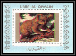 0200/ Michel N° 1545 Koala Décalage Des Couleurs Color Shift Error Animaux Animals Umm Al Qiwain Deluxe Blocs ** MNH  - Umm Al-Qiwain