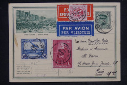 BELGIQUE - Entier Postal + Compléments De Bruxelles Pour Paris Par Avion En 1930 - L 153050 - Cartoline 1909-1934