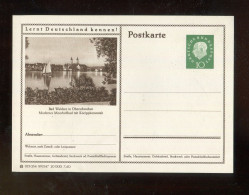 "BUNDESREPUBLIK DEUTSCHLAND" 1960, Bildpostkarte Mit Bild "BAD WALDSEE" ** (R2127) - Illustrated Postcards - Mint