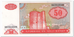 AZERBAIJAN,50 MANAT,1993,P.17,AU-UNC - Azerbaigian