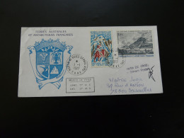 Lettre Avec Affranchissement Mont Ross + Cook TAAF 1977 - Storia Postale