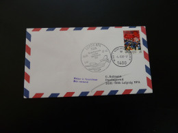 Lettre Vol Special Flight Cover Wien -> Leipziger Messe Interflug 1987 - Brieven En Documenten