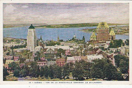 AK 214136 CANADA - Québec - Vue De La Haute-Ville Dominant Le St-Laurent - Québec - La Cité