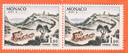 7292 / ⭐ Paire Monaco 1960 Timbre-Taxe 1.00 Malle Poste Diligence XIXe Siècle Yvert Y-T N° 62 LUXE MNH**  - Impuesto