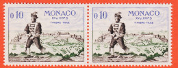 7290 / ⭐ Paire Monaco 1960 Timbre-Taxe 0.10 Messager XVe XVIe Siècle Yvert Y-T N° 59 LUXE MNH**  - Strafport