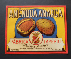 Portugal Etiquette Ancienne Amêndoa Amarga Fab. Império Liqueur Amande Amère  Label Bitter Almond Liqueur - Alcools & Spiritueux