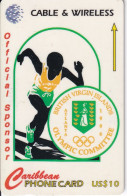 TARJETA DE VIRGIN ISLANDS DE OLYMPIC COMMITTEE ATLANTA 1996 - 56CBVA - Islas Virgenes