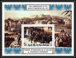 Ajman - 4501/ Bloc N°323 150th Anniversary Of The Death Of Napoleon 1971 Signé Au Verso Neuf ** MNH - Napoléon