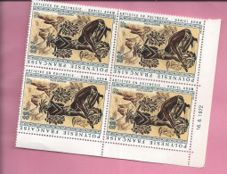 POLYNESIE FRANCAISE POSTE AERIENNE LOT  DE 4 TIMBRES 80FR  Neuf  Avec Coin Date 16 6 1972 - Ongebruikt