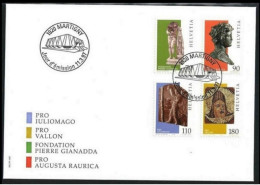 ● SVIZZERA 1997 ֍ ARTE Gallo / Romana ● FDC Al Sotto FACCIALE Dei Soli FB ️● - FDC