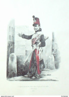 Costume Militaire 5ème Hussards En 1830 Signé Goussereau - Estampes & Gravures