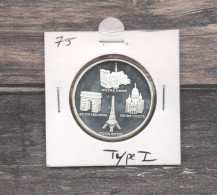 Médaille Souvenirs&Patrimoine : Les 4 Monuments - Type 2 (couleur Argent) - Autres & Non Classés