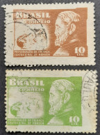 Bresil Brasil Brazil 1952 1953 Lutte Contre La Lèpre Hansen Yvert 519 555 O Used - Used Stamps