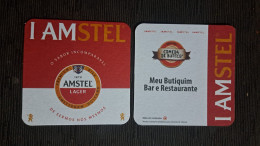 AMSTEL BRAZIL BREWERY  BEER  MATS - COASTERS # BAR MEU BUTIQUIM RESTAURANTE Front And Verse - Sous-bocks