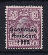 Ireland: 1922/23   KGV OVPT    SG60    6d      Used - Neufs