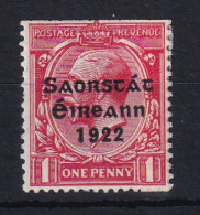 Ireland: 1922/23   KGV OVPT   SG68    1d   [Coil Stamp]   MH - Unused Stamps