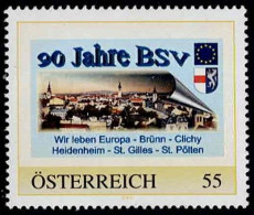 PM 90 Jahre BSV - Wir Leben Europa  Ex Bogen Nr. 8026205  Postfrisch - Personnalized Stamps